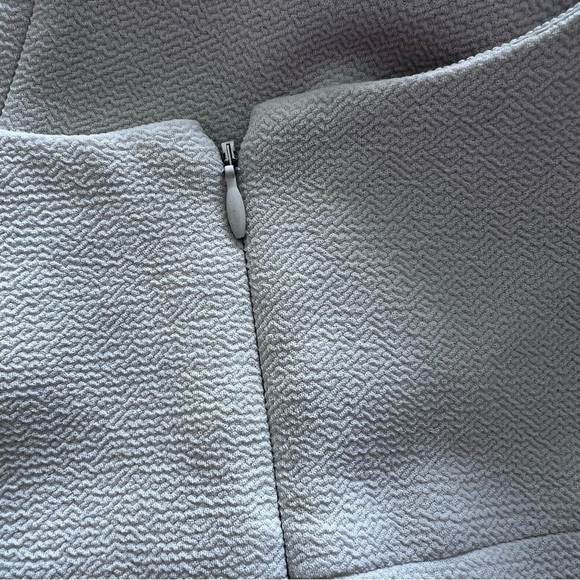 J Crew Sleeveless Cream Sheath Dress with Faux Leather Detail size 6 - Picture 6 of 14